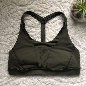 Lululemon olive sports bra